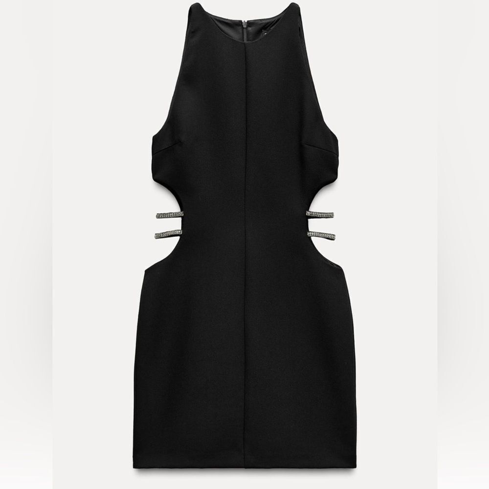 Zara sparkly cut out mini dress